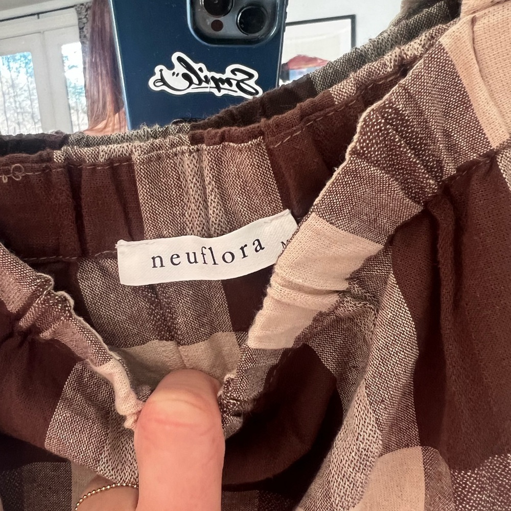 Neuflora brown plaid Vera dress